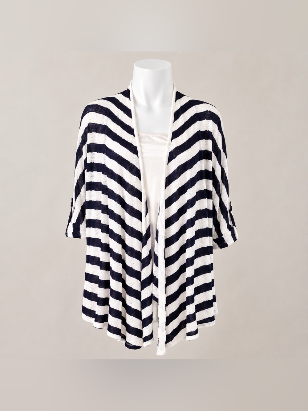 Lane Bryant Striped Open Front Cardigan – Size 26/28